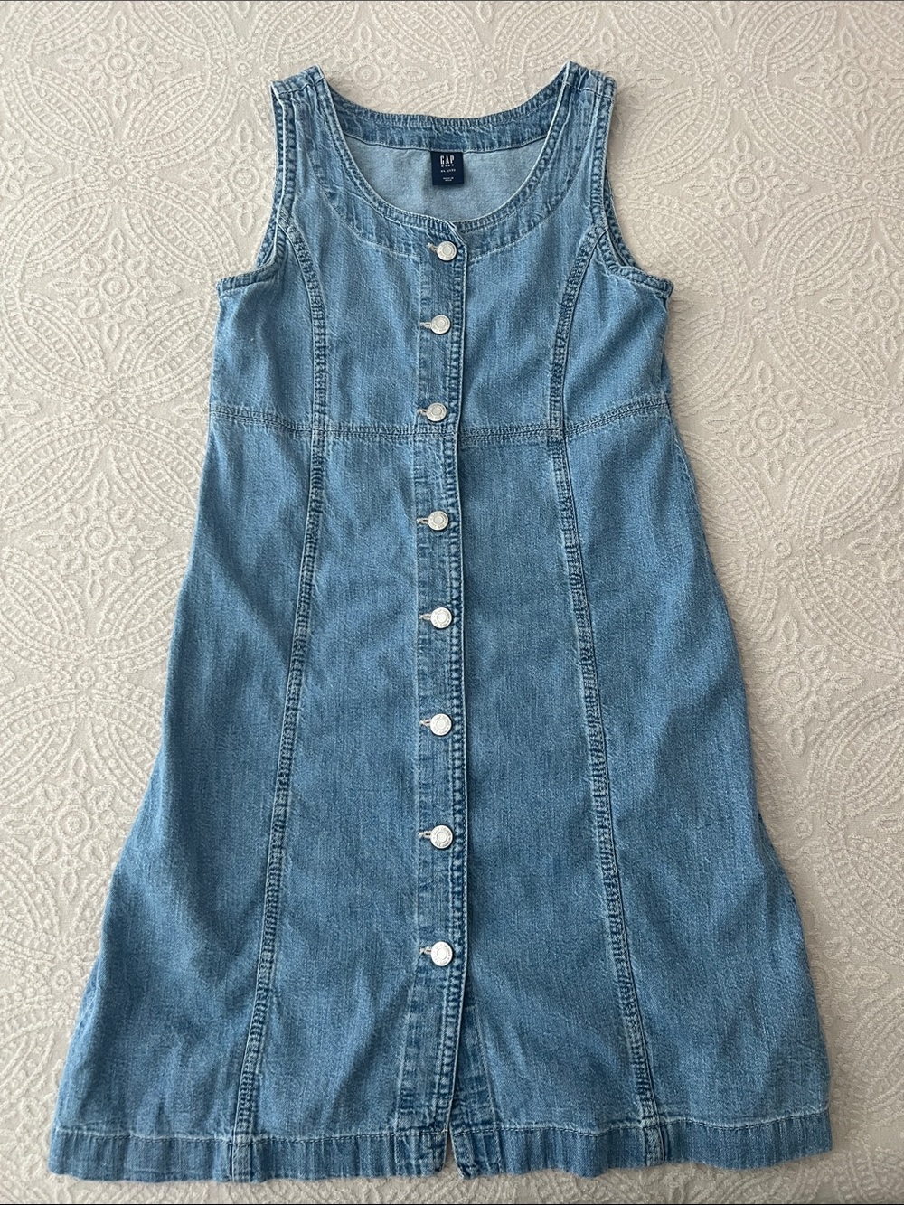 GAP Girls Blue Denim Button Front Dress | XL (12)